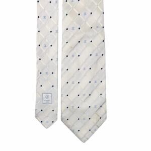 Chanel ‘CC’ Beige Pattern Tie